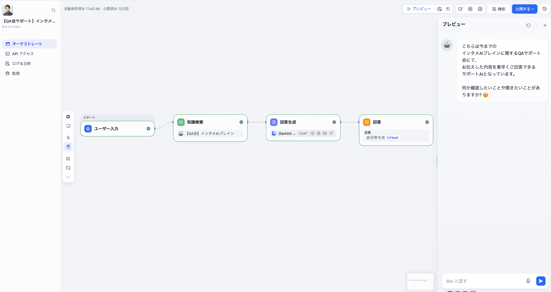 ZOOM会議内容のCSのAI
